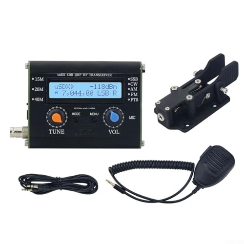 UrbanHui 5W USDX QRP HF Transceiver All Mode for Shortwave Amateur Radio for DSP Filter and 12V Power Supply
