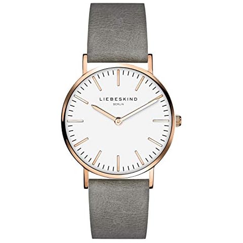 LIEBESKIND BERLIN Damen Analog Quarz Armbanduhr mit Lederarmband LT-0085-LQ Cover
