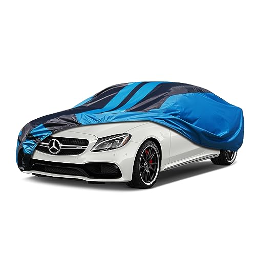 Image of Kaugung Car Cover Waterproof Custom Fit Mercedes Benz C Class C300 C250(2004-2025), Full Exterior Cover for Automobiles Lightweight Resistant Outdoor Sun UV Rain Dust Snow Wind Protection.