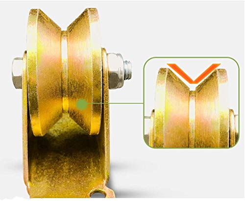 Roulette rigide robuste en V pour machine industrielle