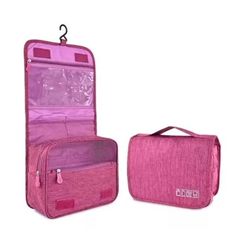 Necessaire Organizadora Bolsa De Viagem Para Objetos de Higiene Pessoal Com Divisória Cabide GANCHO