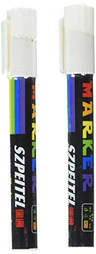 Wrapables Liquid Chalk Pen, White, Set of 2