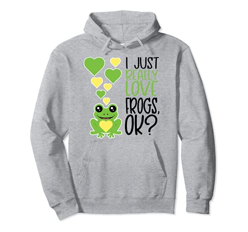 I Just Really Love Frogs OK Sudadera con Capucha