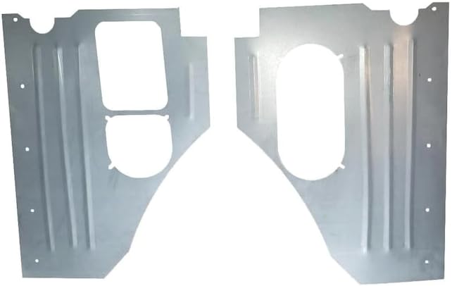 Classic 2 Current Fabrication Steel Kick Panels with Bead Rolls & Vent Holes Set Compatible with 1957-1960 Ford F-100