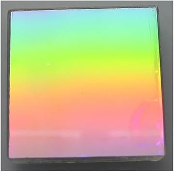 Ultra-high Linear Density Plane Diffraction Grating One-Dimensional Holographic interferometer Monochromatic Grating Color 1200lines, Size 20x20mm