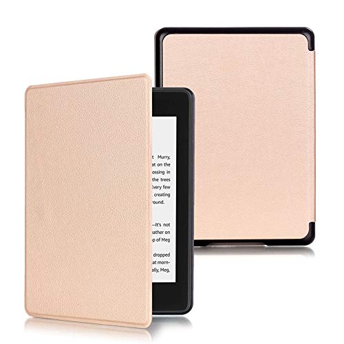 Case for New Amazon Kindle Paperwhite, Premium Leather Flip Slim, Smart Cover Auto Wake/Sleep for Kindle Paperwhite 10th Gen, 2018 Release (Will not fit Paperwhite Gen Prior to 2018), Champagne Gold