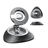 Nulaxy 2026 Upgraded Magsafe Car Mount for Dashboard, [Ultra-Stable & Strong] Car Phone Holder with Rotating Base, Foldable Magnetic Phone Holders for Your Car Compatible with iPhone 17 Pro Max