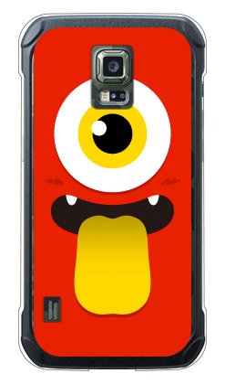 YESNO One Turn Ring, Red (Clear) / for Galaxy S5 Active SC-02G/docomo DSC02G-PCCL-201-N226