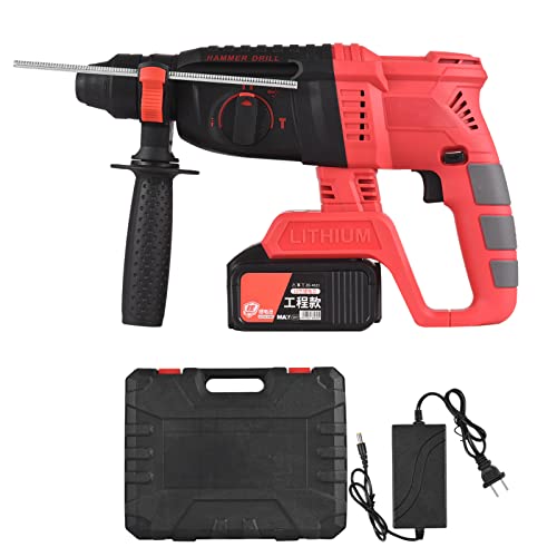 POLILI 21 V kabelloser bürstenloser Bohrhammer mit Tragebox 3-in-1-Hammerbohrer Elektrischer Unterbrecher Bohrmaschine…