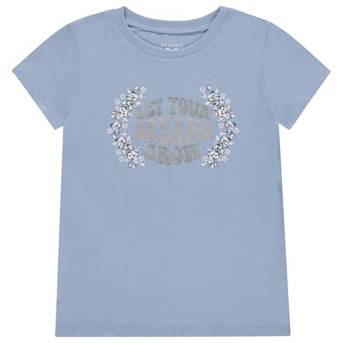 BTween Girls 4 Piece Tops Fashionable Short Sleeve T-Shirt Casual Daily Shirt for Kids Assorted Colors4