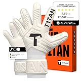 T1TAN Classic 1.0 White-Out - Guanti da portiere - senza protezione per le dita - guanti da portiere di calcio - taglia 8