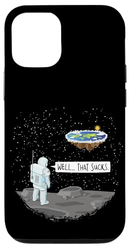 Funny Flat Earth Astronaut - Ice Wall - Firmament Case for iPhone 12/12 Pro