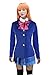 Lifeye Anime Love Live Cosplay Costume Students School Uniform Blue Coat with Skirt and 3 Bowknots