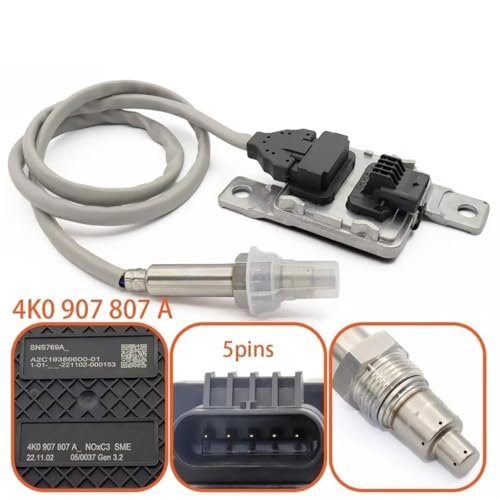 Capteur d'oxyde d'azote NOx compatible Audi A7 Sportback 2019-2021 4K0907807G