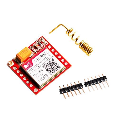 Circuit Components SIM800L GSM GPRS Micro SIM Card TTL UART Interface Module Adruino Raspberry pi Compatible Quadband with Spring Antenna
