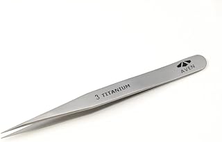 Aven 18053TT Titanium Style 3 Tweezer, 4-3/4