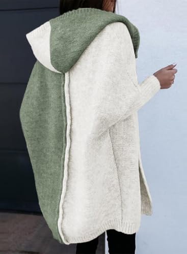 Image of Astylish Women 2026 Fall Clothes Outfits Hooded Knit Cardigan Sweaters