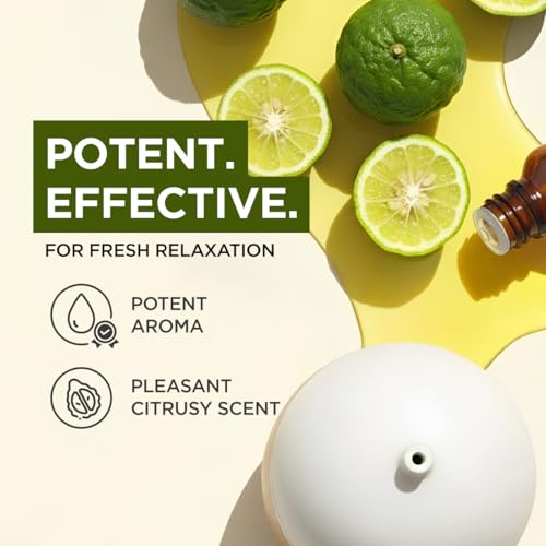 Image of 100% Pure Bergamot Essential Oil - 0.34 Fl Oz - Bergamot Oil for Hair, Skin, Diffuser, Aromatherapy & DIY Candle Making Scent
