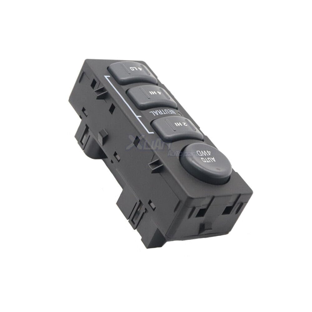 Black Four-Wheel Drive Switch for Chevrolet GMC Sierra Silverado Yukon 4WD 15709327-