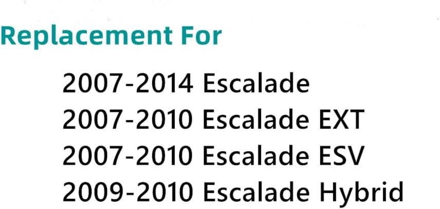 Passenger/Right Side Front Door Window Glass Replacement For Cadillac Escalade ESV EXT 2007-2010 / Escalade 2007-2014
