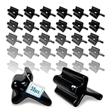 ZMdooreasy 50 Stück T-Pfostenschutzkappen, Vinyl-Konstruktion, wetterfest, Zaunpfahlschutz, helle...