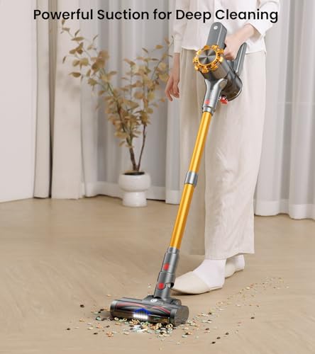 Aspirateur sans fil CHEBIO 500W pour sols et moquettes avec balai léger - 3