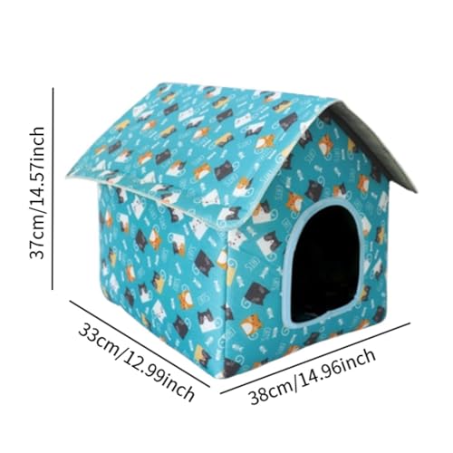 Generic Abrigo para gatos de rua ao ar livre, casa para cães ao ar livre, suprimentos para animais d