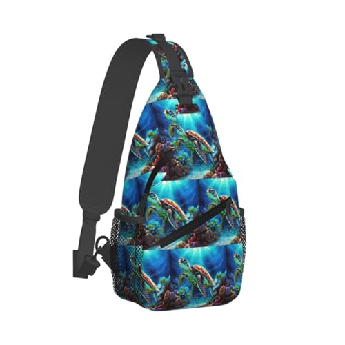 Mochila Cruzada Sling Negro para Senderismo y Viaje
