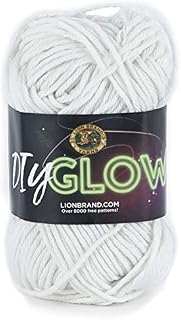 Lion Brand Yarn DIY Glow Yarn, Natural