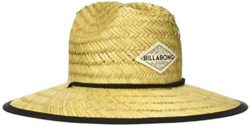 Billabong-Womens-Tipton-Straw-Lifeguard-Hat-Structured-Construction-with-Printed-Fabric-Lining-Under-Brim Billabong Women's Tipton Straw Lifeguard Hat, Structured Construction with Printed Fabric Lining Under Brim - Image 1