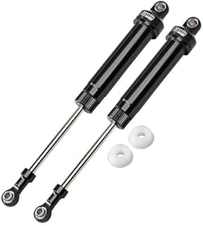 Aluminium 6061-T6 Rear Internal Dampers (140mm) for LOSI 1/10 Hammer Rey U4 Rock Racer-LOS03030 Upgrades - Black