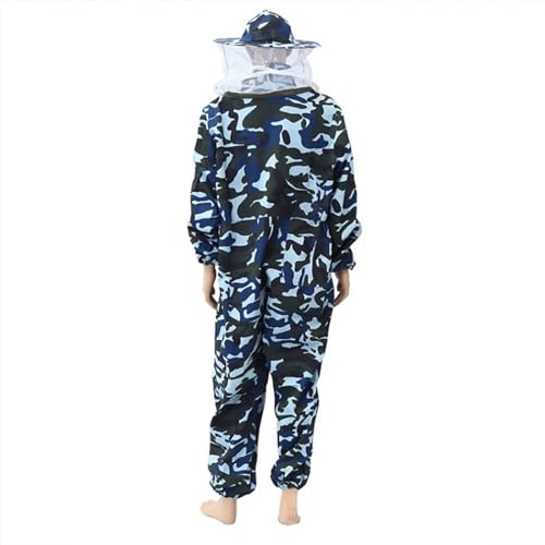 Gorro de cuerpo entero home anti bee con velo transpirable blanco 5
