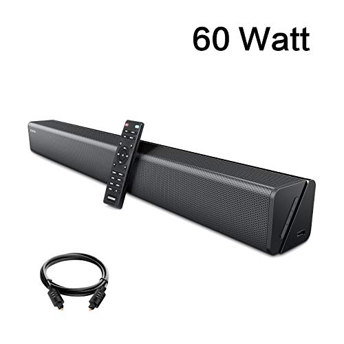 Soundbar, GooDee 30-Inch Home Theater 60 Watt Sound bar for TV, 2.0 Channel