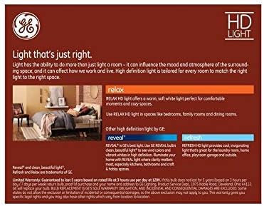 GE Relax 40-Watt EQ Soft White Dimmable Globe Light Bulb (2-Pack)