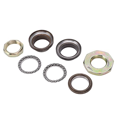 Dioche Scooter Steering Bearings, Motorcycle Front Fork Steering Stem Bearings Kit Steel Alloy for GY6‑50/60/80CC Go Karts Scooters ATV UTV