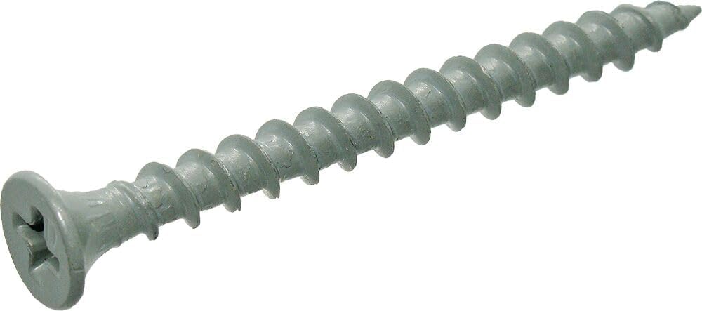 Grip-Rite PTN2S5 PG10 Polymer Coated #8 x 2 Coarse Thread Deck Screw, Gray, 5lb Box