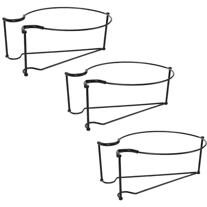 zeryor Soporte de metal para plantas colgantes, soporte de barandilla para exteriores, balcón, valla, porche, estante de hierro desmontable para plantas pequeñas (3 piezas)