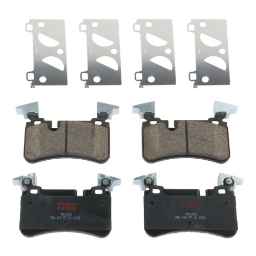 TRW Automotive TPC1373 Disc Brake Pad Set for Mercedes-Benz C63 AMG: 2008-2013 and other applications Rear, black