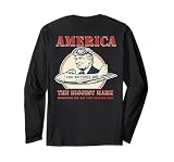 Con Air Force One Trump Political Satire Retro Propaganda Long Sleeve T-Shirt