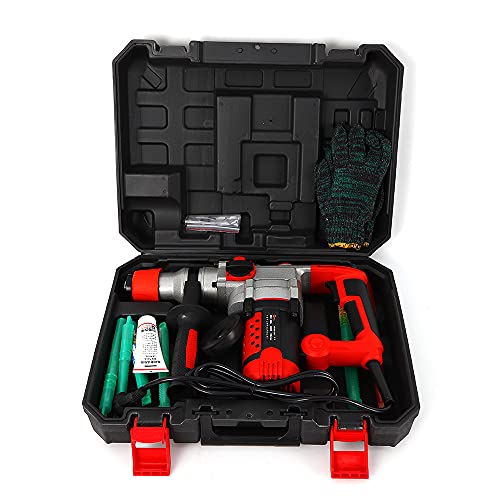 Futchoy 2200W Bohrhammer, SDS-PLUS Bohrer-Set im Transportkoffer, Bohren/Hammerbohren/Meißeln, 220V 30 Zylinder Bohrerset, 0-930 U/Min – Bild 3