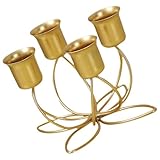 Centres de table candélabres : leur style classique ajoute une touche de charme vintage et intemporel à n’importe quel décor, bougeoirs en cristal doré