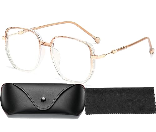 Women'S Portable Fashion Anti-Blue Light Reading Glasses Ultra Light Reader