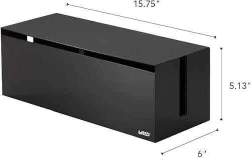 Miniatura 7 de YAMAZAKI Home Cable Box-Outlet Cable Organizador de almacenamiento, protector de cubierta
