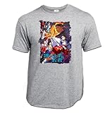 Camiseta Gris Mezcla Nige Jouzu no Wakagimi Personajes Claro Moda Verano Tshirt