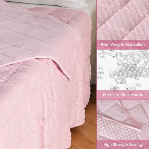Thumbnail image for Wemore Minky Dot Weighted Blanket for Adults
