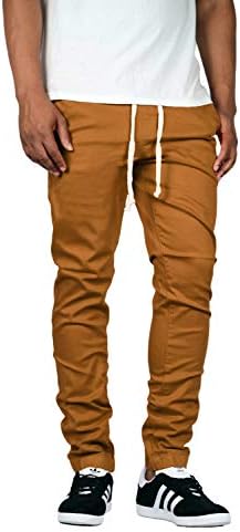 Skinny Fit Twill Chino Jogger Pants 