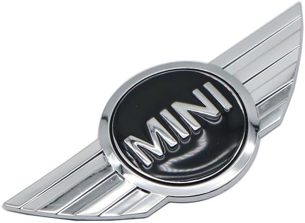 AE-PRO - Car Styling 3D Metal Front Rear Trunk Logo Stickers Emblem Badge For MINIs COOPERs One S R50 R53 R56 R60 F55 F56 R57 R58 R59 R60 (B)