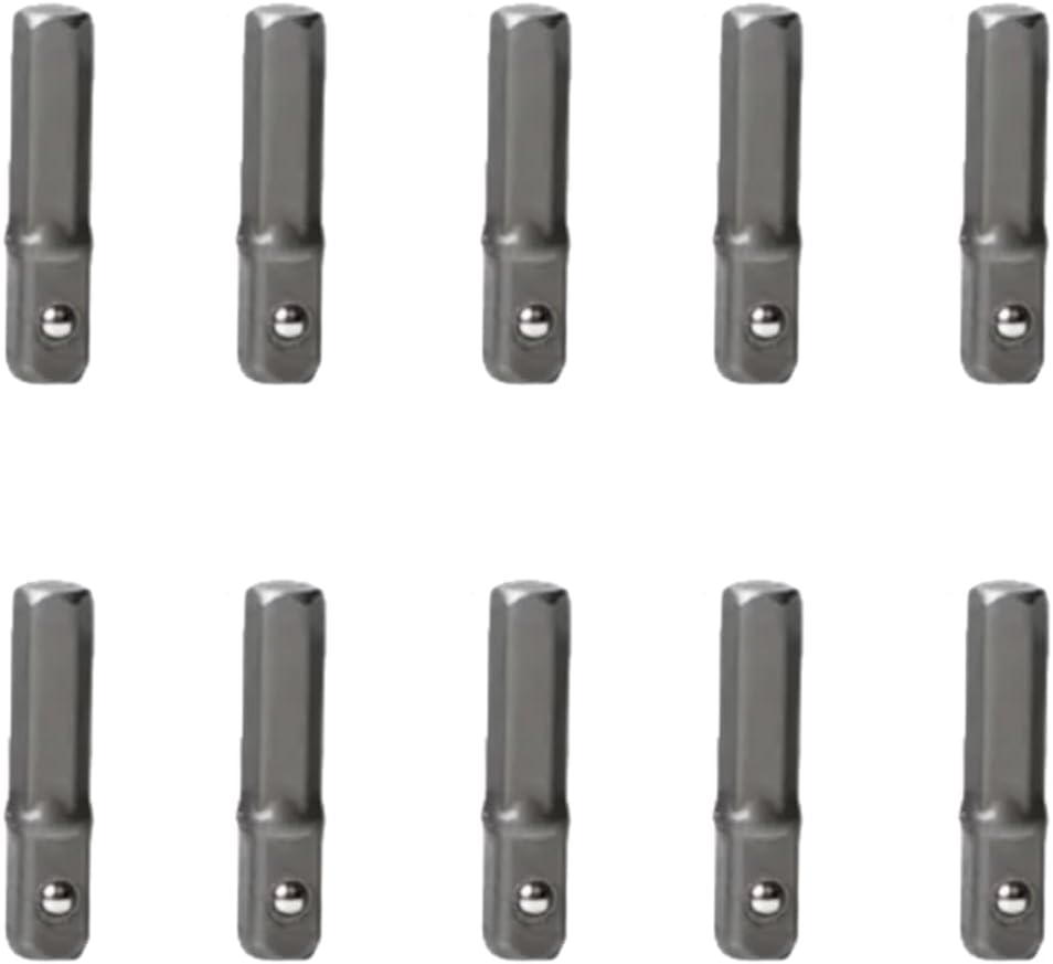 10 Pcs Power Tools Replacement Parts, Impact Socket Extension Adapter Converter Set,1/4" Hex Shank To 1/4" Square Drive