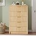 Decofy Fluted 5 Drawers Dresser, 48