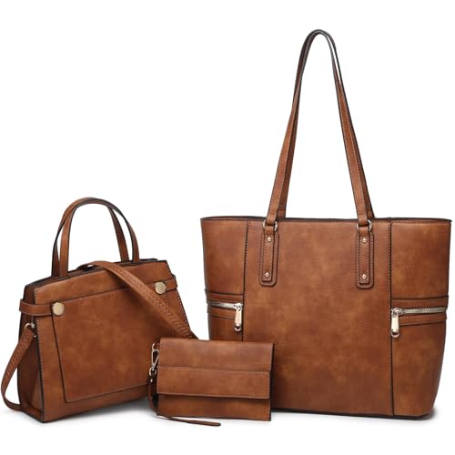 Conjunto de 3 Bolsos Tote, Satchel y Cartera para Mujer miniatura 1